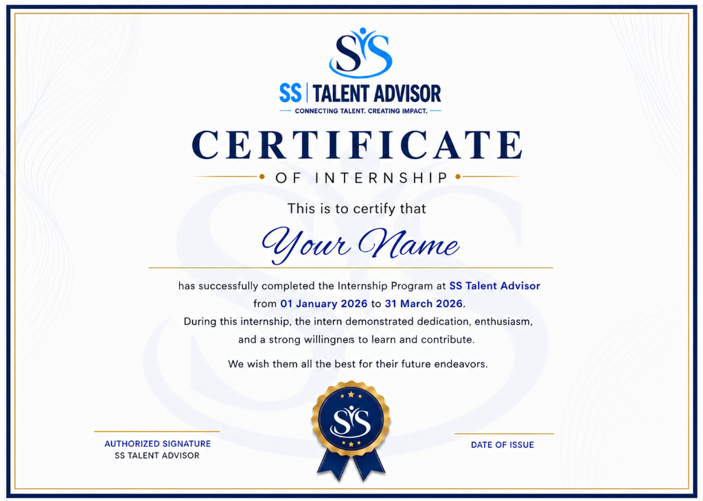 SS Talent Advisor | Connecting Talent . Creating Impact